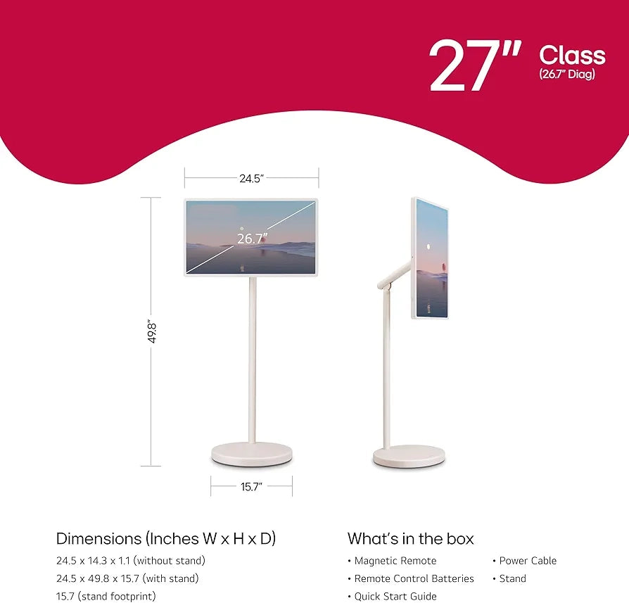 27-Inch Portable Smart Tablet TV
