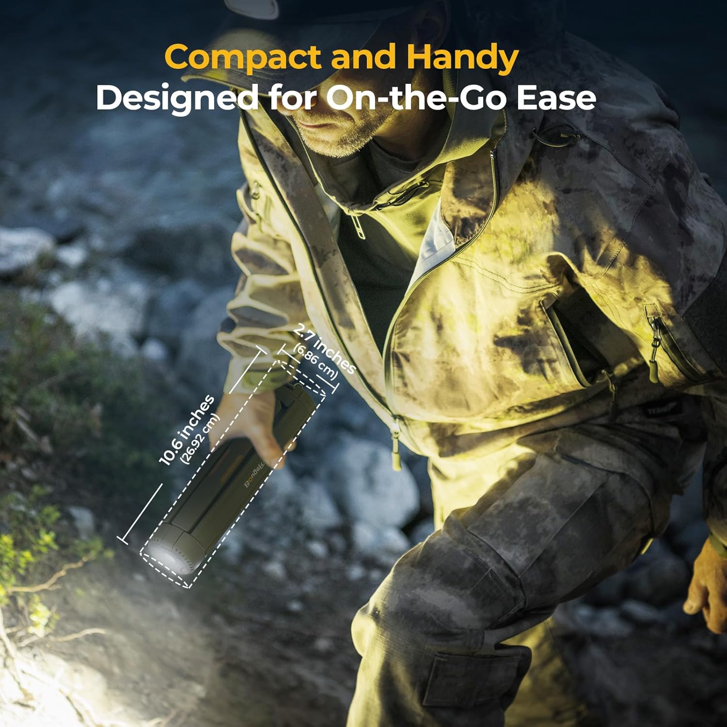 15600mAh Telescopic Camping Light Waterproof
