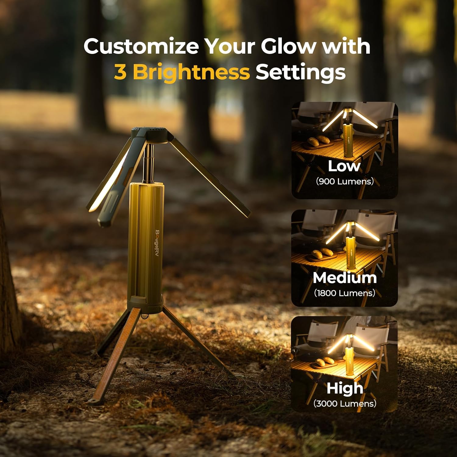 15600mAh Telescopic Camping Light Waterproof