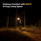 15600mAh Telescopic Camping Light Waterproof