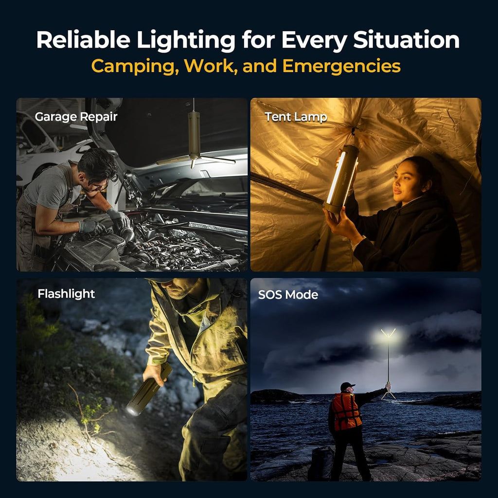 15600mAh Telescopic Camping Light Waterproof